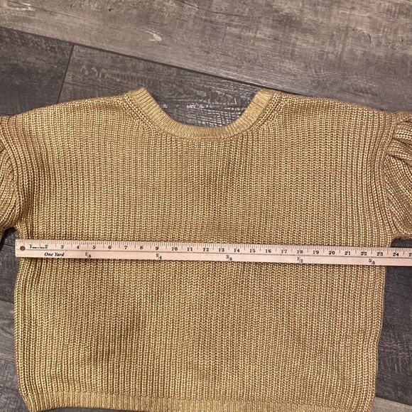 KIKA VARGAS X TARGET Metallic Gold Back Tie Sweater M - Picture 6 of 13